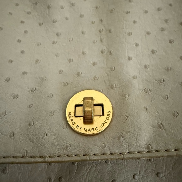 Marc by Marc Jacobs Ostrich Grey Leather Bag - Picture 3 of 3